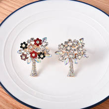 10pcs Rhinestone Sunflower Napkin Button Wedding Table Supplies Creative Flower Tree Napkin Ring Alloy Cloth Ring 2024 - buy cheap