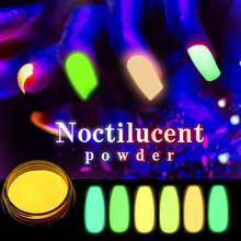 12 Colors Ultrafine Fluorescent Nail Powder Neon Phosphor Glitter Powders Glow In the Dark Nail Art Pigment Luminous Dust Decor 2024 - buy cheap
