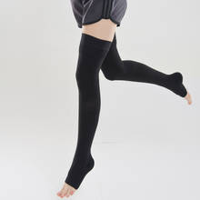 Flexible Silicone Compression Sports Stockings Anti Varicose Veins Knee Length Stocking Running Yoga Socks Women 2024 - buy cheap