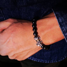 Feng Shui Lucky Wealth Healing Mala Buddha Hematite Stretch Bracelet Pixiu Magnetic Beaded Bracelet Jewelry Women Men Gift 8mm 2024 - buy cheap