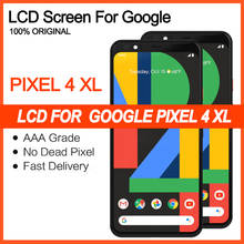 100% Оригинальный AMOLED для Google Pixel 4 XL ЖК-дисплей кодирующий преобразователь сенсорного экрана в сборе для Google Pixel 4XL запасные части 2024 - купить недорого