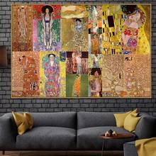 Canvas Paintings Wall Art Home Decoration Gustav Klimt Poster 1 Panel HD Prints Abstract Modular Pictures Living Room Framework 2024 - buy cheap