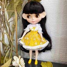 Muñeca Blyth BJD, muñeca Blythe, traje esmerilado, muñeca facial, puede cambiar el maquillaje y el vestido DIY, muñecas articuladas de bola de 12 pulgadas 01 2024 - compra barato