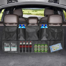 Automobile Seat Back Organizers Backseat Storage Bag Adjustable Multi-use Oxford Net High Capacity Car Trunk Organizer 2024 - buy cheap