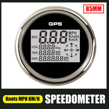 85mm GPS Speedometer Odometer Gauge 0-999 knots km/h mph With 8 Color Backlight SOG COG For Car Boat Truck Marine 9-32V 2024 - buy cheap