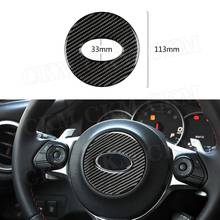 Carbon Fiber Car Steering Wheel Emblem Trim Frame Cover Sticker For Subaru BRZ 2013-2017 Car Accessories 2024 - buy cheap