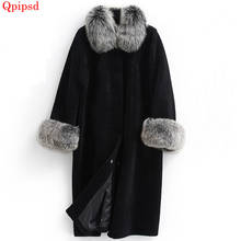 Thicken Mink Fur Coat Women Winter Loose Faux Fur Jacket Coat Female Long Warm Fur Parka Plus Size 6XL Women Fox Collar Overcoat 2024 - buy cheap