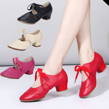 New Women Dance Shoes Girls Latin Modern Tango Ballroom Dance-Shoes Professional Soft Sandal Dancing Shoes Red Black Hot Selling 2024 - buy cheap