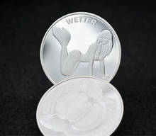 Mermaid Silver Plated Coin Submarine Muff Divers Union Coin Commemorative Sexy Art Collection Gift 2024 - buy cheap