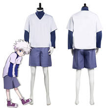 Hunter X Hunter Killua Cosplay Zoldyck Cosplay Costume Top Shorts Outfit Halloween Carnival Suit 2024 - buy cheap