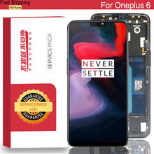 100% Original 6.28'' Amoled LCD with frame for Oneplus 6 Display Touch Screen Digitizer One plus 6 Repair Parts 2024 - buy cheap