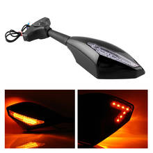 Motorcycle Rearview Mirrors LED Turn Signals Lights for Hyosung GT125R GT250R GT650R Kawasaki Z750S Ninja 250R 650R 2024 - buy cheap