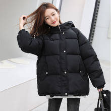 Women's Winters Coats 2020 Hooded Winter Bomber Jackets Women Thick Quited Cotton Parka Oversize Loose Jacket 2024 - buy cheap