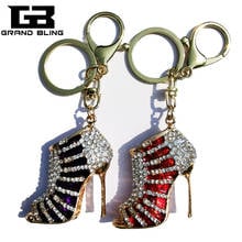 High heel Shoes Style Handbag Charm Accessory 3D Design Key Chain Ornament Gift 2024 - buy cheap