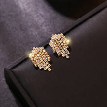 Shinning Rhinestone Stud Earrings Women 2020 New Temperament Party Earings Jewelry Bijoux 2024 - buy cheap