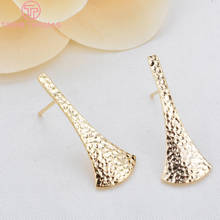 10 PCS 27x11 MM 24 K Gold Color brass Tree Leaf Study Earrings High quality Diy Jewelry Accessories 2024 - buy cheap