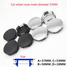 57MM Car wheel center hub caps For Mazda2018 2019 2020 2021 wheel hub cover car tires covers car styling 4PCS 2024 - buy cheap