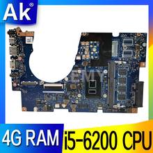 Ux303ua placa-mãe i5-6200 cpu 4gb ram para For Asus zenbook ux303ua ux303ub ultrabook placa-mãe ux303ua mainboard teste ok 2024 - compre barato