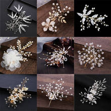 Crystal Pearl Flower Hairpins Hairstyles Wedding Bridal Hair Pins Hair Jewelry Accessories Hairwear Girls Hair Clips For Women 2024 - buy cheap