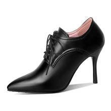 Ботинки женские на очень высоком каблуке-шпильке, Офисная дышащая обувь, заостренный носок, высокий каблук-шпилька, красные, белые, осень 2024 - купить недорого