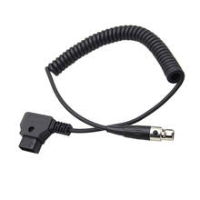 Cable de alimentación hembra XLR Mini, adaptador de enchufe d-tap para cámara roja ANCI, Monitor TVLogic de 12V, 100cm (negro) 2024 - compra barato