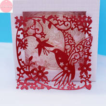 Bird Flower Circle Metal Cutting Dies Scrapbooking Diy Craft Embossing Card Making Etched  Stamps and Slimline Dies 2024 - buy cheap