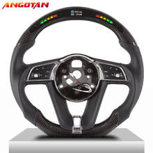 Perforated leather LED Carbon Fiber Steering Wheel Sprort Car volante esportivo Fit For  Bentley 2024 - buy cheap