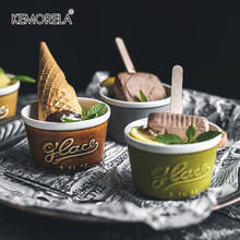 Japanese Tableware Ceramic Ice Cream Bowl Ice Cream Cup Cake Pudding Small Bowl Dessert Ceramic Cup Baking Bowl 2024 - buy cheap