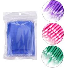 500/1000pcs/lot Disposable Micro Brushes Makeup Eyelashes Extension Individual lashes Applicators Mascara Brush Lash Cotton Swab 2024 - buy cheap