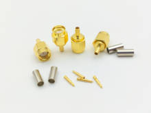 200 pcs gold-plated SMA male plug crimp RG174 RG316 LMR100 cable RF connectors New 2024 - buy cheap