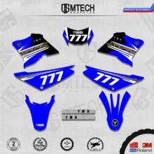 Equipe de Gráficos Fundos Decalques 3 DSMTECH Personalizado M Personalizado Adesivos Para YAMAHA XTZ125 001 2024 - compre barato