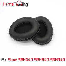 Homefeeling-almohadillas para los oídos, almohadillas redondas universales de cuero para Shure SRH440, SRH840, SRH940 2024 - compra barato