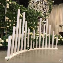 Wedding props varied arc set pieces T stage road lead stage background decoration s-shaped PVC line spectrum circular fence 2024 - buy cheap