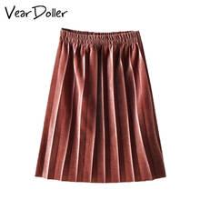 VearDoller Girls Skirt 2019 New Spring  Fashion Pleuche Kids Pleated Skirt for 2-10Years Baby Girls Clothes Children Skirts 2024 - buy cheap