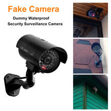 Fake Camera Dummy Waterproof Security CCTV Surveillance Camera Flashing Red Outdoor Indoor Realistic Appearance Fake Camera 2024 - buy cheap