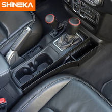 SHINEKA-caja de almacenamiento lateral para caja de cambios de coche, organizador de accesorios para Jeep Wrangler JL, Gladiador, JT, 2018 + 2024 - compra barato
