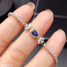 KJJEAXCMY fine jewelry natural sapphire 925 sterling silver noble new women hand bracelet support test hot selling 2024 - buy cheap