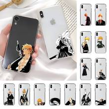 Bleach Ichigo Kurosaki Phone Case for iPhone 13 11 12 pro XS MAX 8 7 6 6S Plus X 5S SE 2020 XR case 2024 - buy cheap