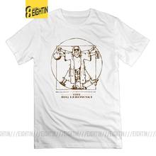 O grande lebowski camisetas o cara, camiseta com gola redonda, camiseta tamanho grande, manga curta para adulto, 100% algodão 2024 - compre barato