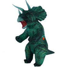 JYZCOS надувной костюм динозавра взрослый надувной Трицератопс костюмы необычный динозавр вечерние НКА Хэллоуин Косплей Костюм 2024 - купить недорого