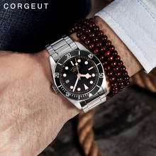 Corgeut 41mm Automatic Mechanical Watch Men Luxury Luminous Waterproof Calendar Male Clock Black Dial Diver Wristwatch Men 2024 - buy cheap