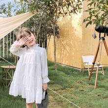 Fancy White Shirt Girls Dress Light Summer 2021 Princess Dresses for Girls Beach Long Dress Elegant Dresses Robe Kids Clothes 2024 - buy cheap