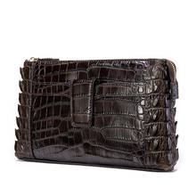 Men's Day Clutch Bags Luxury Brand Handbag alligator cow Leather Long Large Men Wallets Hand Bag Business Purse 2024 - buy cheap