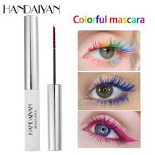 Handaiyan à prova dwaterproof água cílios ondulação alongamento cor rímel maquiagem azul verde vermelho preto branco líquido lash extensão t0895 2024 - compre barato