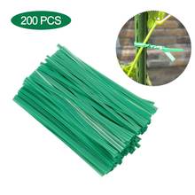 200PCS/Pack Garden Plant Twist Tie Flower Branch Fixing Multi-functional Green Plastic-Coated Garden Training Wire 2024 - buy cheap