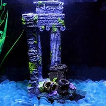 Полимерный аквариум римская колонна украшение для аквариума искусственные древние руины украшение для аквариума Пещера Рок украшение 3 стиля 2024 - купить недорого