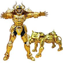 Figuras de acción de Saint Seiya, modelo de Saint Seiya Myth DDP EX Gold Saint Taurus Aldebaran con objeto Mini, armadura de Metal de 100mm, juguete 2024 - compra barato