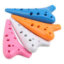 12 Hole Resin plastic Ocarina Flute Smoked Burn Submarine Style Musical Instrument With Music Score For Beginner 2024 - buy cheap