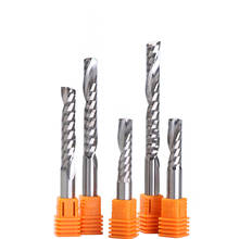 2pcs/lot Shank 8mm High Quality Carbide CNC Router Bits One Single Flute End Mill Tools PVC Arcylic Wood Milling Cutter 22mm-62m 2024 - buy cheap