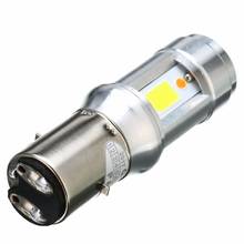 1PC BA20D COB LED Motorcycle Headlight Fog Lamp Bulb High Low Beam Super Bright  Head Light 3000LM White+Blue Dual Colors 2024 - buy cheap